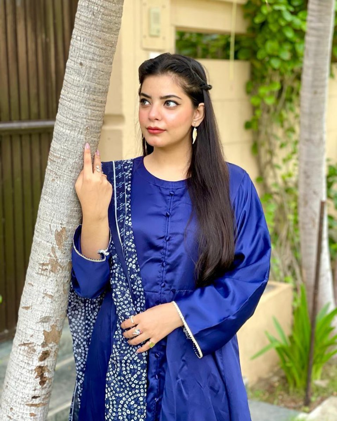 Royal Blue Satin Dress