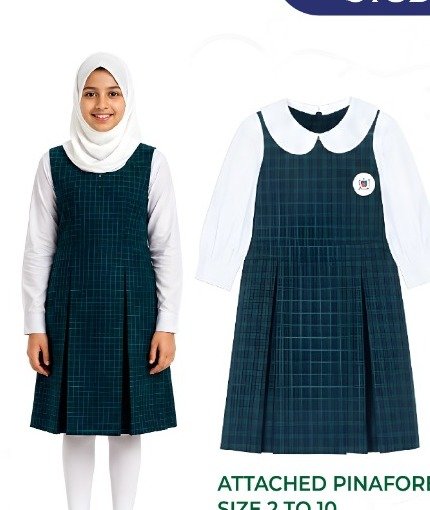 Girls Attached Pinafore Uniform